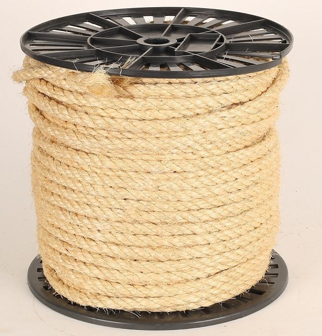 Купить сизалевую веревку 6 мм для когтеточки у производителя ✂ от 1 метра